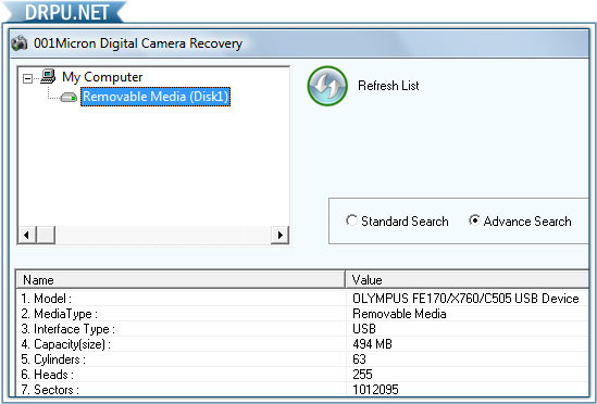 Recover Digital Camera Photos screen shot