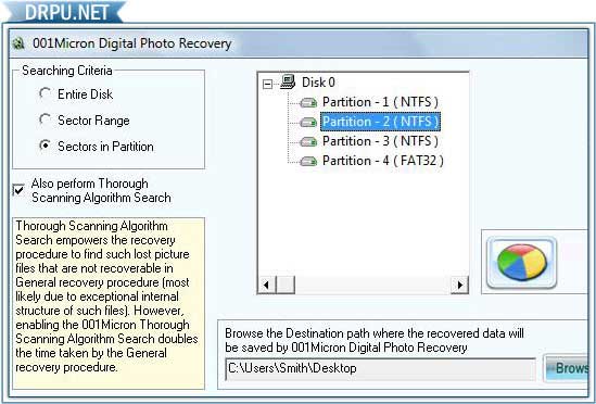 Screenshot of Digital Image Uneraser Software