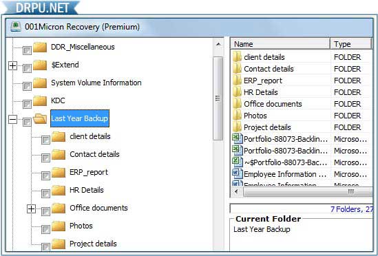 Screenshot of Unformat Software