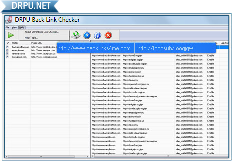 Backlink Checker Utility Screenshot
