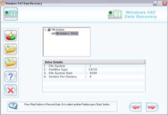 FAT Data Recovery Software Screenshot