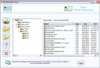 iPod Data Recovery Software Screenshots