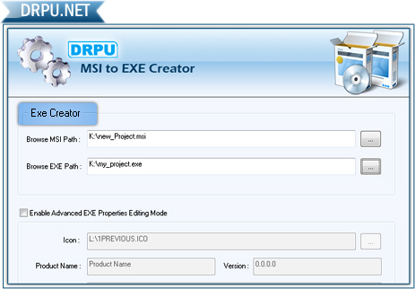 MSI to EXE Setup Creator Screenshot