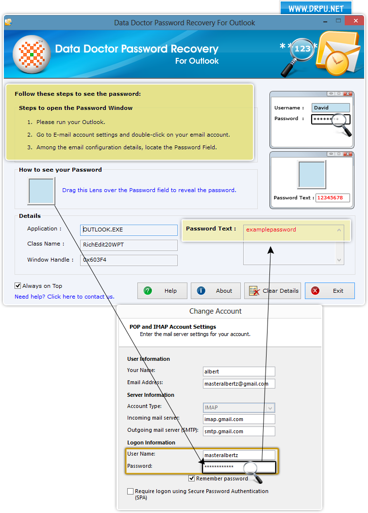 Outlook Express Password Recovery Software