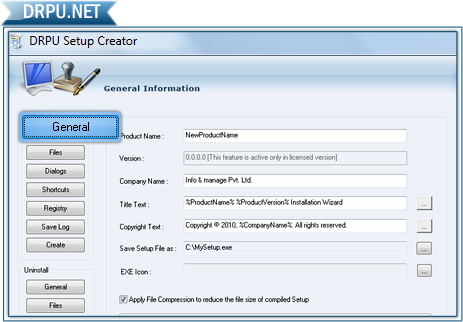 Setup Package Creator Screenshot
