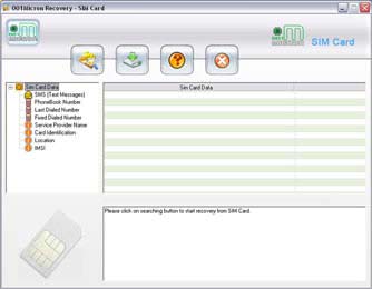 Sim Card Data Recovery Software Screenshot