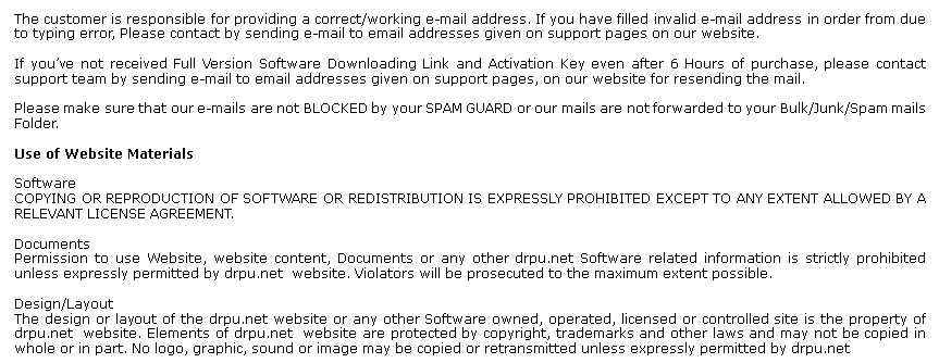 Terms and Conditions