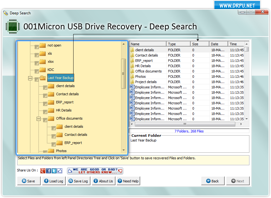 Watch USB Drive Data Recovery Software screenshots to restore misplaced