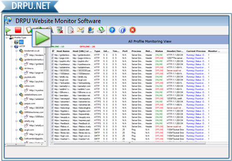 Website Monitoring Tool Screenshot