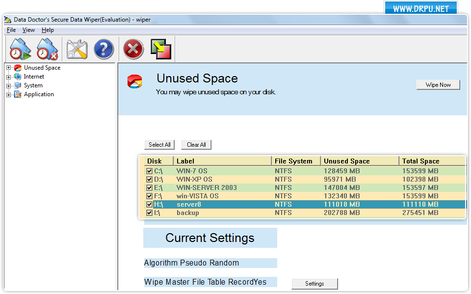 Data wiper Software