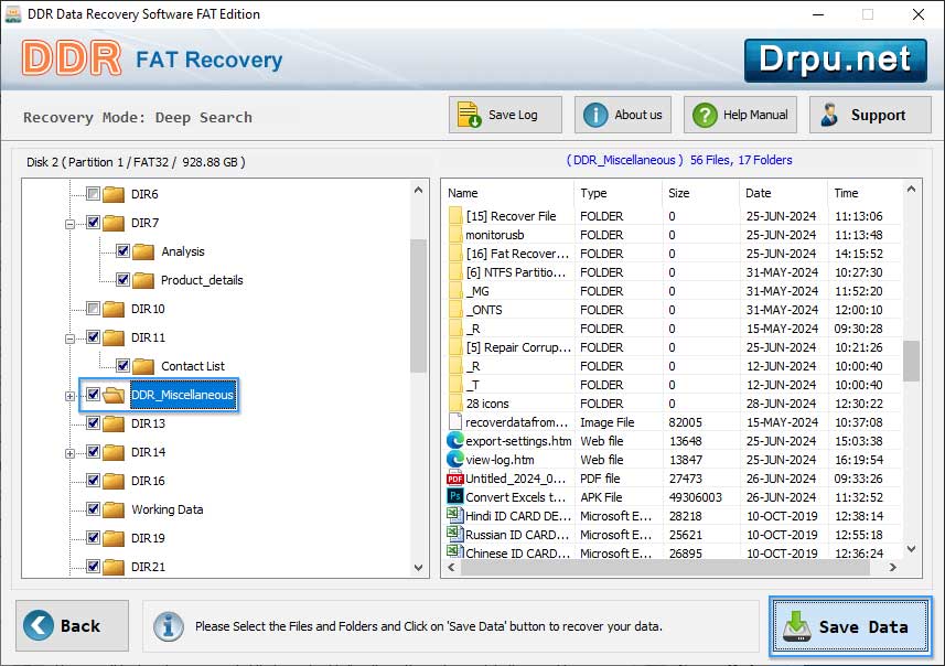 Save recovered data
