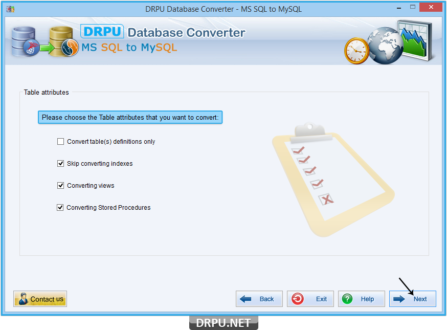 MS SQL to MySQL Database Converter