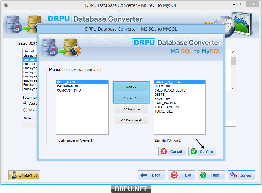 MS SQL to MySQL Database Converter